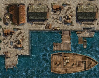 Medieval Fantasy Docks & Canals – MapForge