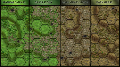 Terrain Hexagons – Highland – Hills – MapForge