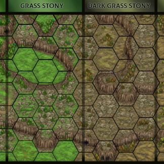 Terrain Hexagons – Highland – Cliffs – MapForge