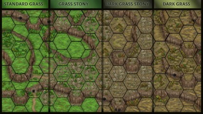 Terrain Hexagons – Highland – Cliffs – Mapforge